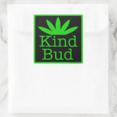 6 - 3"vierkante Kind Bud Stickers (Tas)