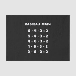 6 4 3 2 Baseball-Wiskunde - Softball-spel bij het Tissuepapier