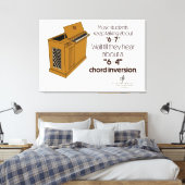 6-4 Chord Inversion SPECIAL Off-White Canvas Afdruk (Insitu (Slaapkamer))