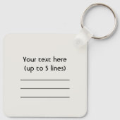 6-4 Chord Inversion SPECIAL Off-White Sleutelhanger (Achterkant)