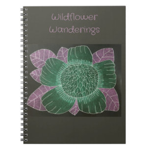 6,5 inch x 8,75 inch Wildflower Wanderings-Notitie Notitieboek