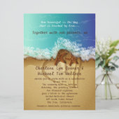 6,5 x 8,75-inch Beach Wedding Invitation Kaart (Staand voorkant)