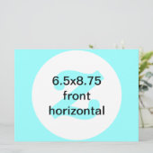 6,5 x 8,75 invitation horizontal (Debout devant)