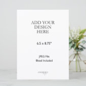 6.5x8.75" Card Print Menu (Staand voorkant)
