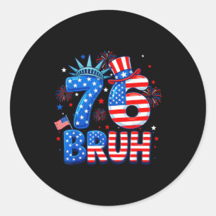 6-7 7-6 george washington zeven zes grappig 4 juli ronde sticker