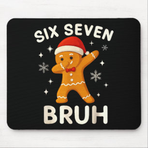 6 7 Bruh Kerst Gingerbread 67 Brainrot Jongens Fu Muismat