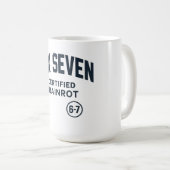 6 7 Certified Brain Rot Koffiemok (Voorkant rechts)