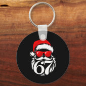 6 7 Christmas 67 Santa Six Seven Christmas Sleutelhanger (Voorkant)