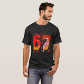 6 7 Cream Drip Six Seven Meme Valentine's Day Men  T-shirt (Voorkant volledig)