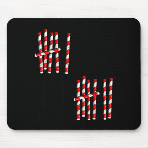 6 7 Grappig Als Je 6 Kent Ken Je 7 Candy Cane Zes Muismat