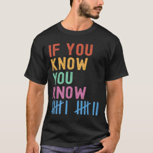 6 7 Grappig Als Je Weet Wat Je Weet Tally Marks Ze T-shirt