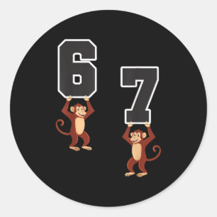 6 7 Grappige bij elkaar passende Halloween-kleren  Ronde Sticker