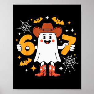 6 7 Halloween Geest 67 Meme Gen Alpha Zes Zeven Poster