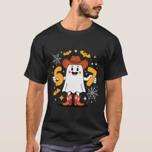 6 7 Halloween Geest 67 Meme Gen Alpha Zes Zeven T-shirt