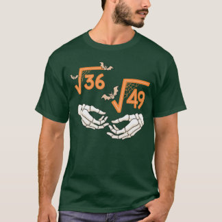6 7 Halloween Wiskunde Vierkantswortel 67 Meme Gen T-shirt