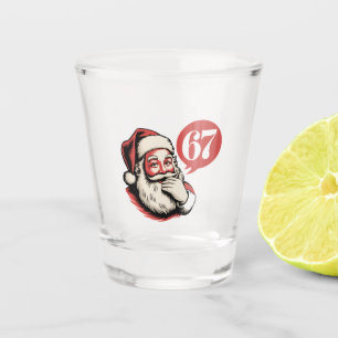 6 7 Kerstmis Zes Zeven Brainrot Kerstman Shot Glas
