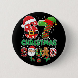 6-7 Kerstploeg Grappig 67 Zes Zeven Meme Kerstmis Ronde Button 5,7 Cm