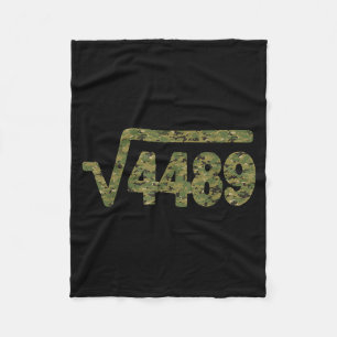 6 7 Leger Patroon Meme Vierkantswortel 4489 Jargon Fleece Deken