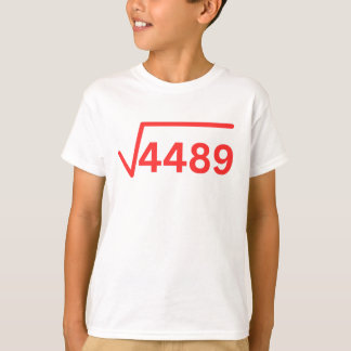 6 7 Meme 4489 Grappige wiskunden T-shirt