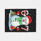 6 7 Meme Christmas Funny Snowman Six Seven 67 Men Fleece Deken (Voorkant (Horizontaal))