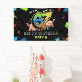 6 7 Meme Graffiti Six Seven Birthday Banner (Insitu)