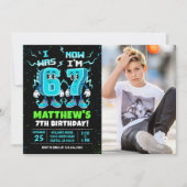 6 7 Meme Graffiti Six Seven Birthday Photo Kaart (Voorkant)