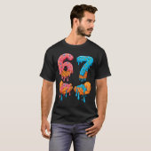 6 7 Meme Ice Cream Drip Gen Alpha Slang  T-shirt (Voorkant volledig)