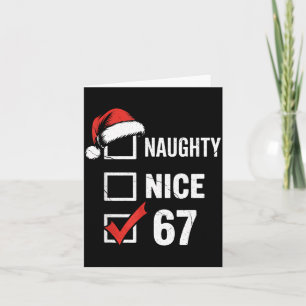 6-7 Meme Kerstmis Stout Gewoon 67 Zes Zeven Grappi Kaart