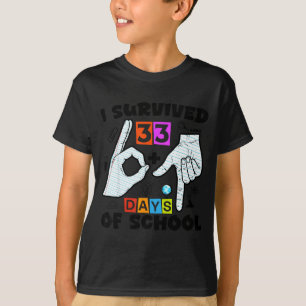 6 7 Meme Leraar Ik Heb 67+33 Dagen School Overleef T-shirt