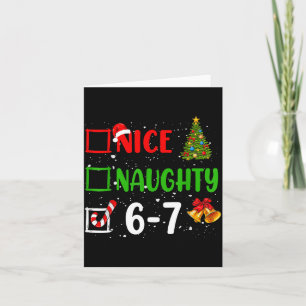6-7 Meme Leuk Stout 67 Kerst Grappig Kerstmis Kind Kaart