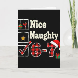 6-7 Meme Leuk Stout 67 Kerstmis Brain Rot Grappig Kaart