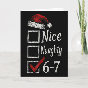6-7 Meme Leuk Stout 67 Kerstmis Brain Rot Grappig Kaart
