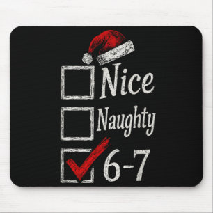6-7 Meme Leuk Stout 67 Kerstmis Brain Rot Grappig Muismat