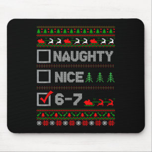 6-7 Meme Leuk Stout 67 Kerstmis Brain Rot Grappig Muismat