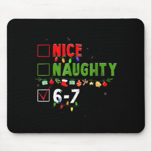 6-7 Meme Leuk Stout 67 Kerstmis Brain Rot Grappig Muismat