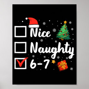 6-7 Meme Leuk Stout 67 Kerstmis Grappig Poster