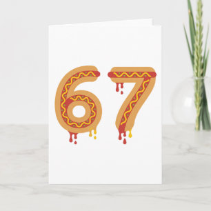 6 7 Meme Matching Hot Dogs 67 Pyjama Six Seven Kaart