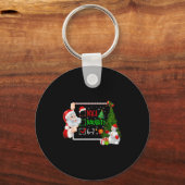 6-7 Meme Nice Naughty 67 Christmas Santa Says  Sleutelhanger (Voorkant)