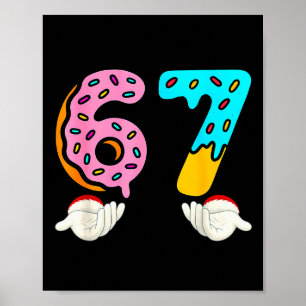 6-7 Meme T-shirts 67 Kerst Hersenrot Grappige Jong Poster