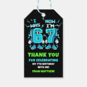 6 7 Meme Trend Six Seven Birthday Party Cadeaulabel (Voorkant)