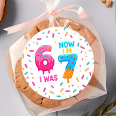 6 7 Meme Trend Six Seven Birthday Sticker
