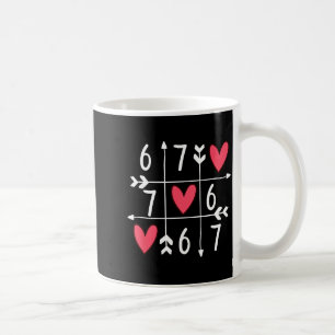 6 7 Meme Zes Zeven 67 Grappig Xoxo Spel Valentijns Koffiemok