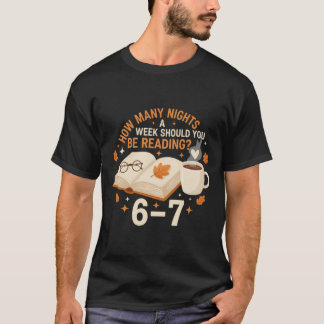 6–7 Nachten Lezen – Gezellige T-Shirt voor Boeklie