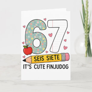 6 7 Seis Siete Lieve Leraar Tweetalig Klaslokaal Kaart