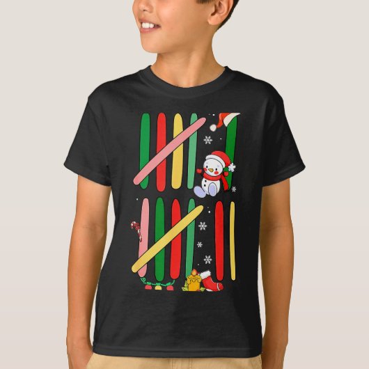 6 7 Six Seven 67 Meme Tally Marks Counting Christm T-shirt (Voorkant)