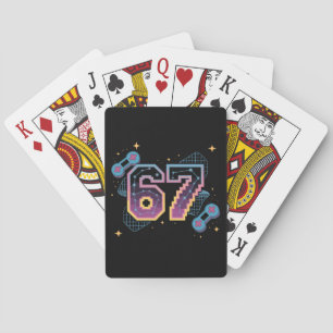 6 7 Six Seven Gaming Gen Z Alpha Meme Slang Pokerkaarten