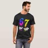 6 7 Six Seven Meme 67  T-shirt (Voorkant volledig)