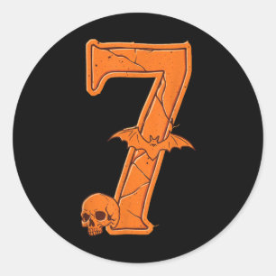 6 7 Six Seven Meme Koppel Passende Halloween Kostu Ronde Sticker