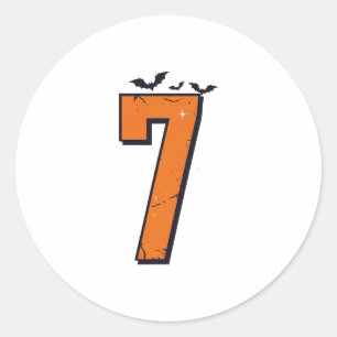 6 7 Six Seven Meme Koppel Passende Halloween Kostu Ronde Sticker
