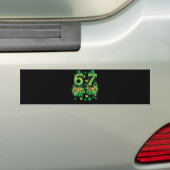6 7 St. Patrick's Dag Bumpersticker (Op auto)
